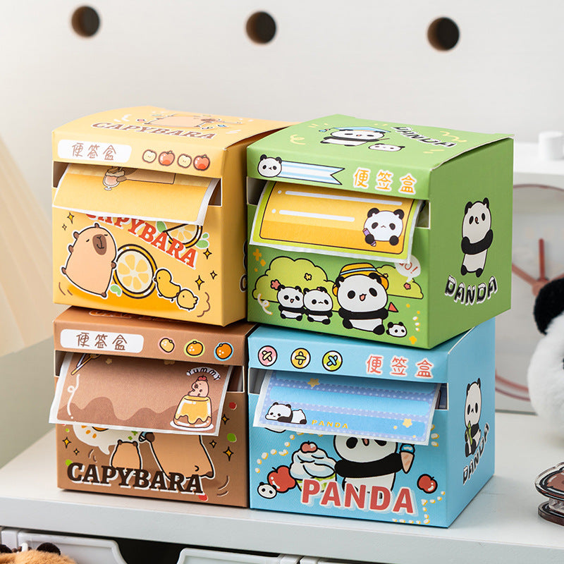 Panda & Capybara Peel Off Sticky Note