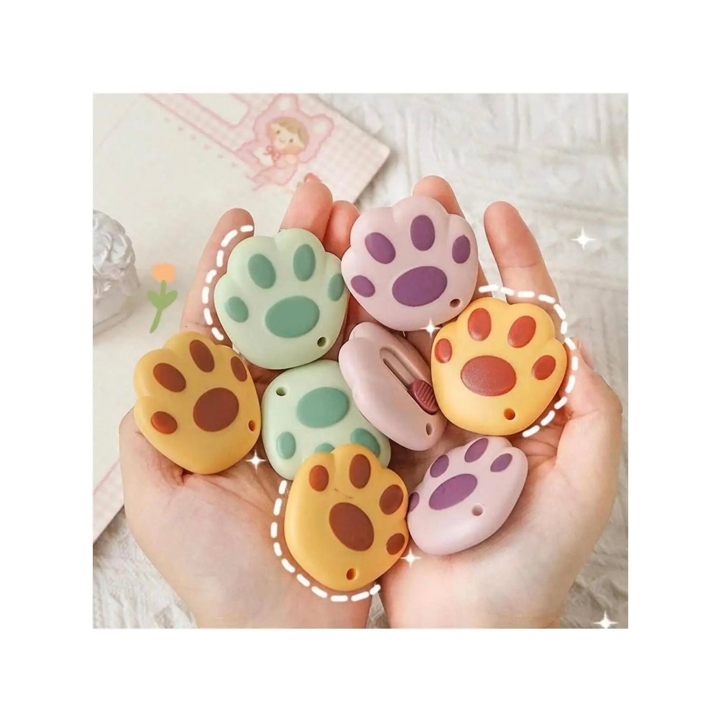 Cat Paw Cutter With Cloud Pen Cutter (2 Pcs Set) Combo pack