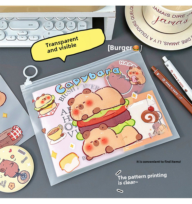Capybara A4 Zip Folder