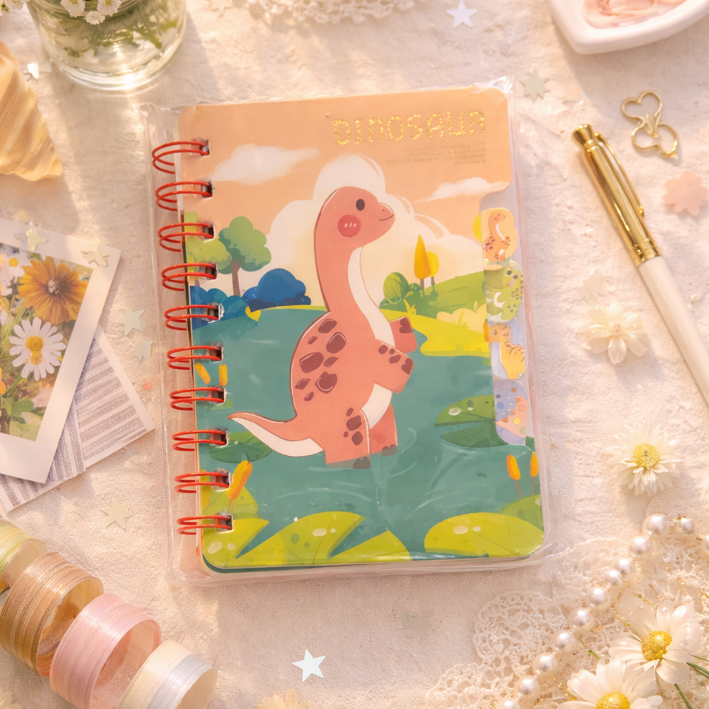 Kitty Spiral Diary With Bookmark