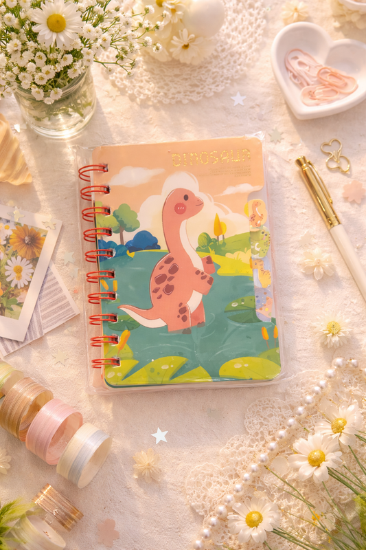 Dino Spiral Diary With Bookmark