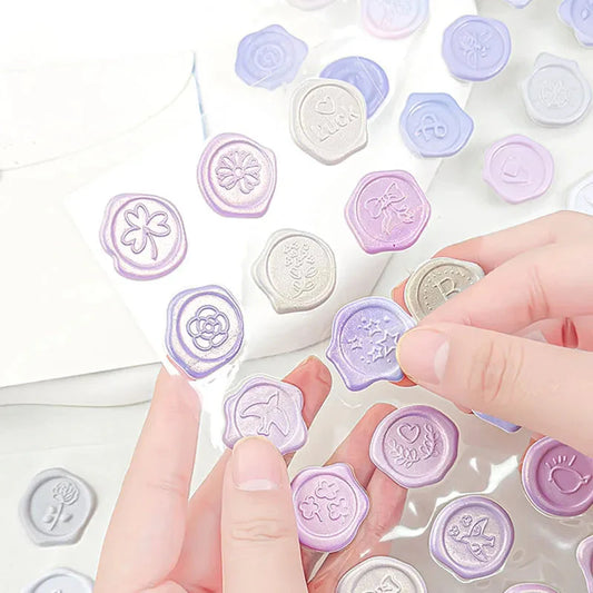 Pastel Wax Seal Stickers