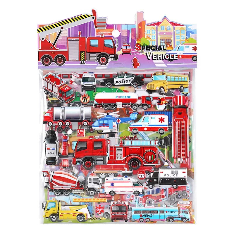 Engineering Vehicle Puffy Sticker