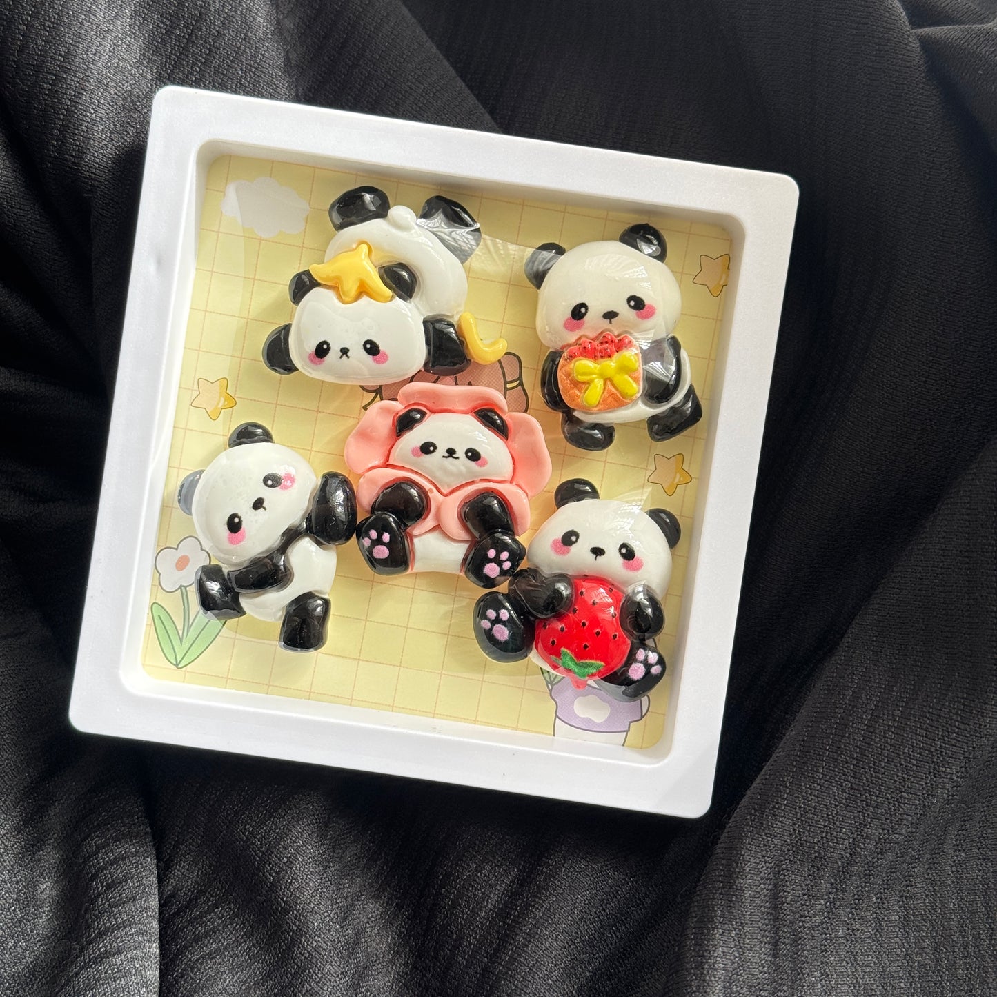 Panda and Kuromi and Capybara Charms