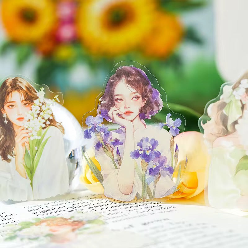 Floral Character Deco Stickers