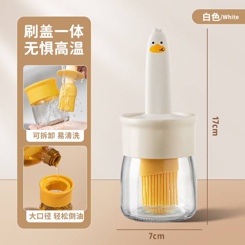 Oil Brush Glass Bottle