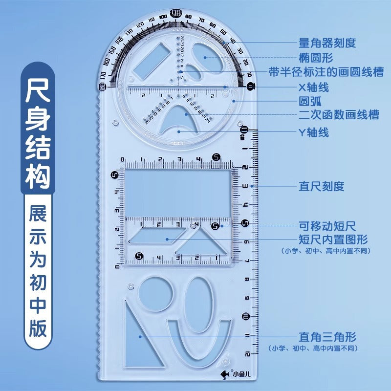 Geometry Ruler Set