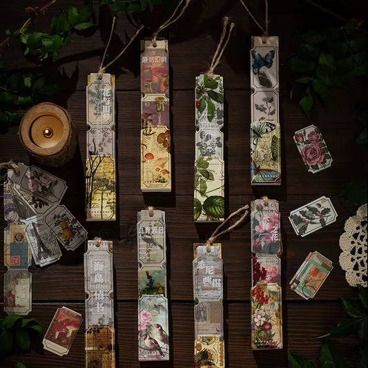 Vintage Tag Book Stickers