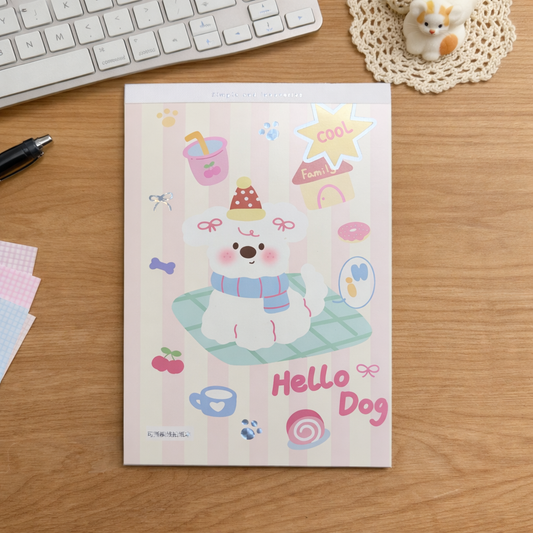 Kawaii Puppy Paper Pad