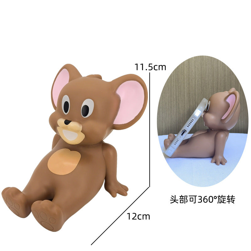 Cute Cartoon Mobile Phone + Tab Holder