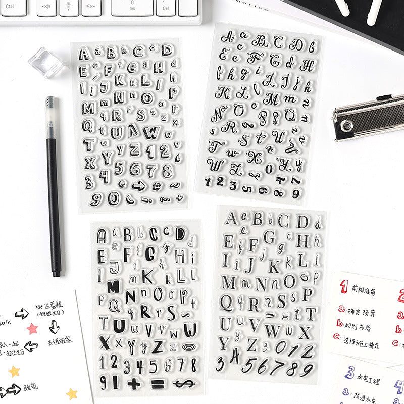 Cute Alphabet Mini Stamps