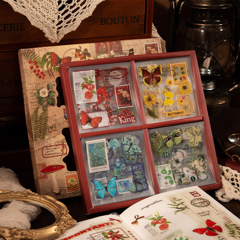 Vintage Sticker Box (100pcs)
