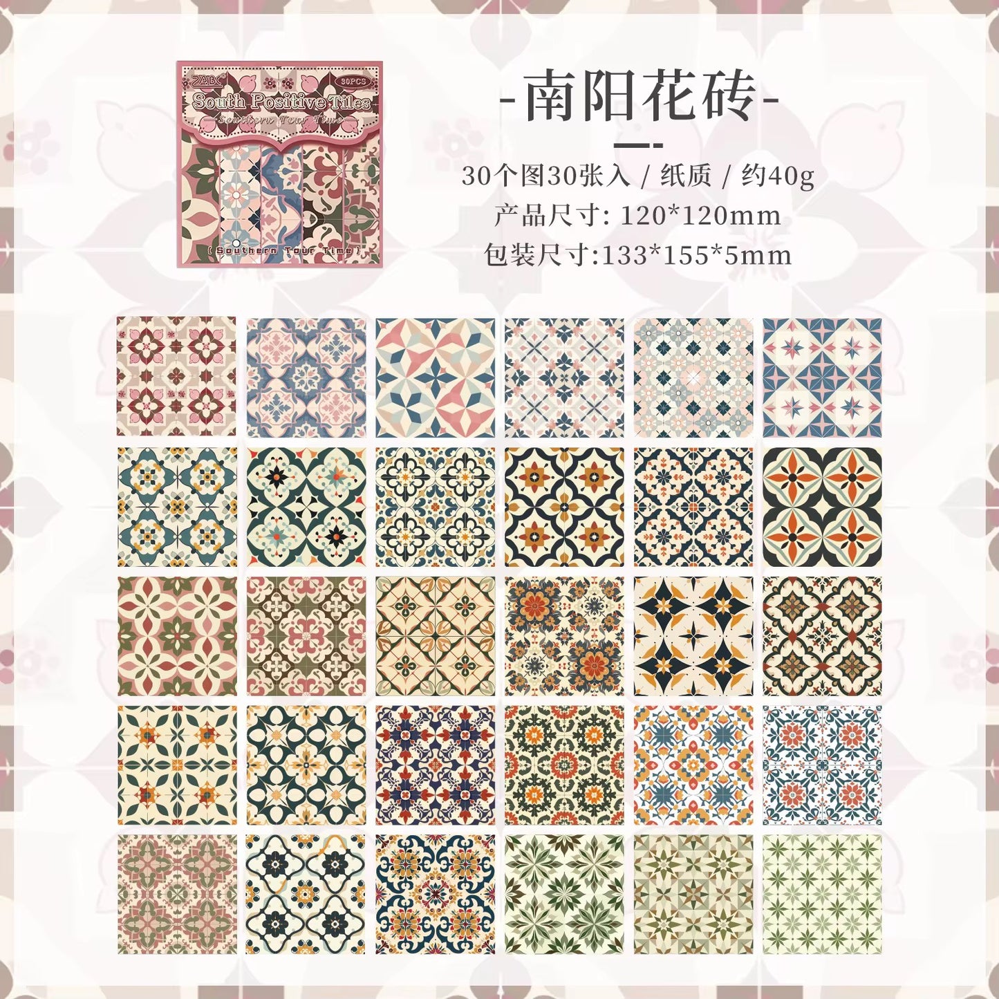 Mini Scrapbook Paper Set