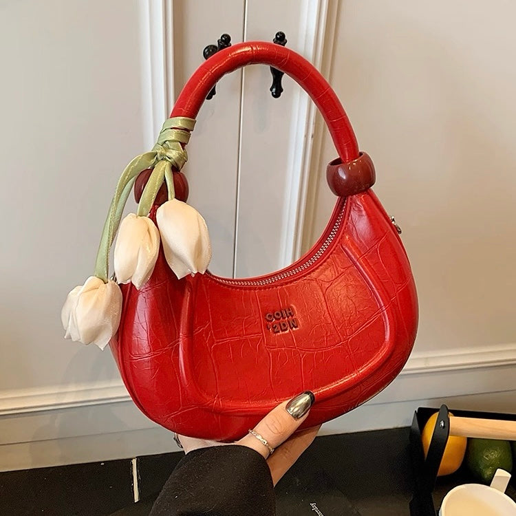 Tulip Solid Box Shoulder Bag