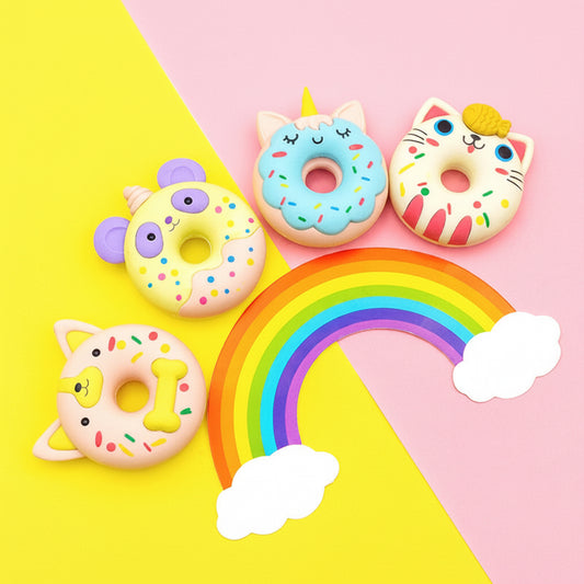 Cute Animal Donut Eraser