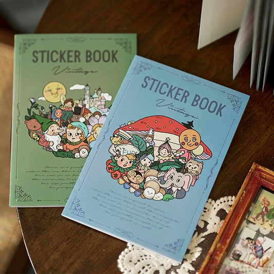Vintage Sticker Book (20 sheet Included)