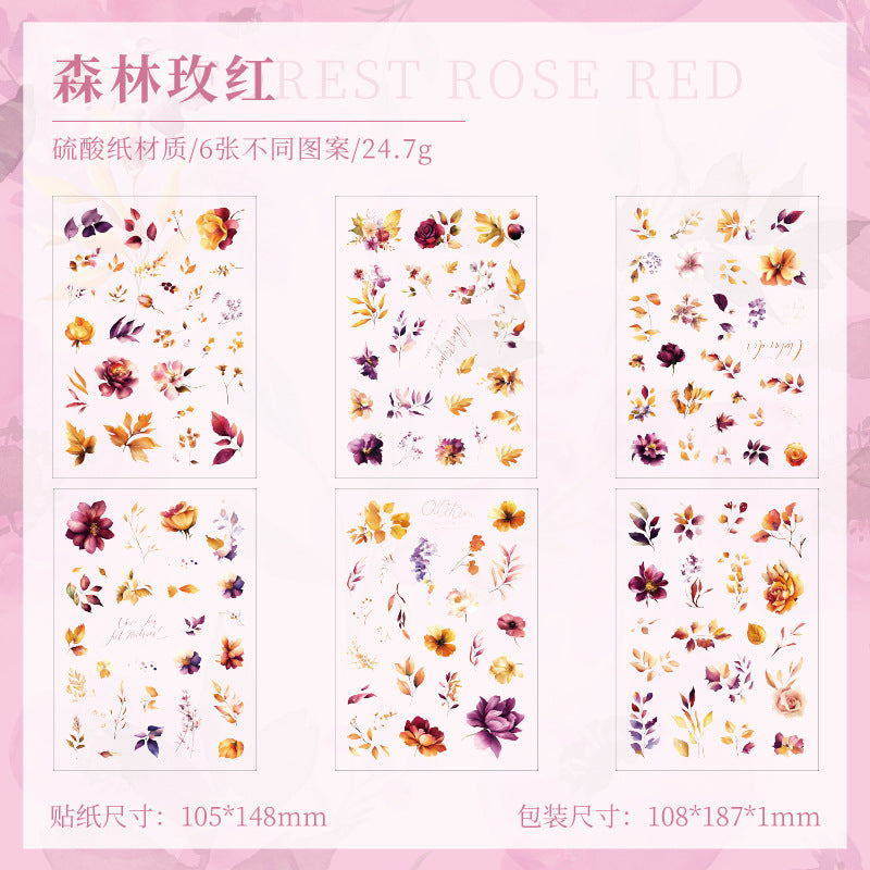Butter Sheet Journal Stickers (6pcs Set)