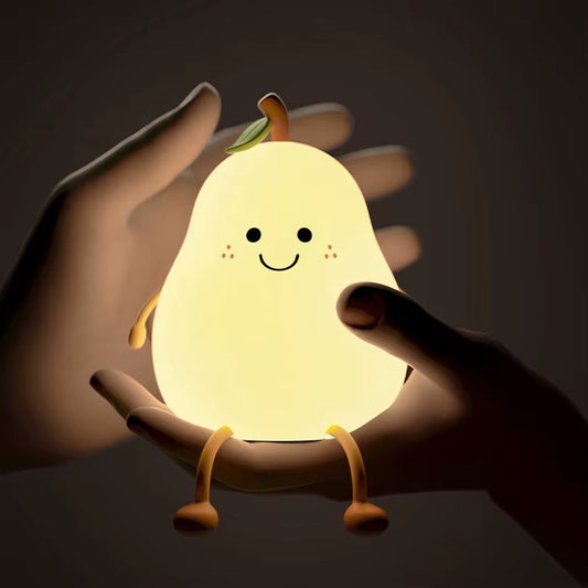 Pear silicon lamp