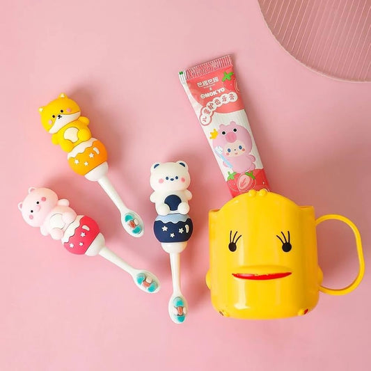 Kawaii Toothbrush with Soft Bristles for Kids (Pack of 1)