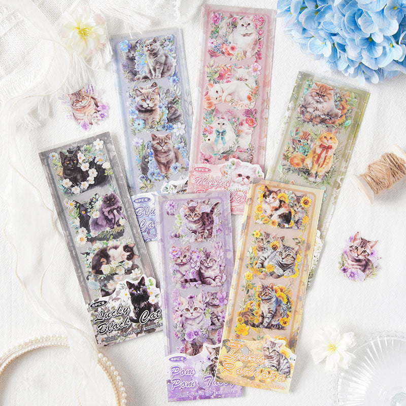 Kawaii Cat Journaling Stickers