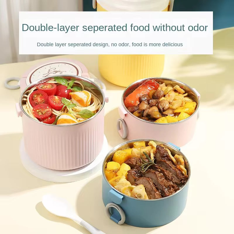 2 Layer Pot Thermal Office Lunch Box