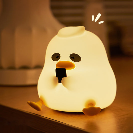 Dark Circle Duck Silicone Lamp