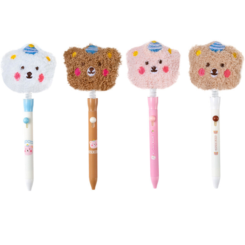 Kawaii Plush Bear Gel Pen