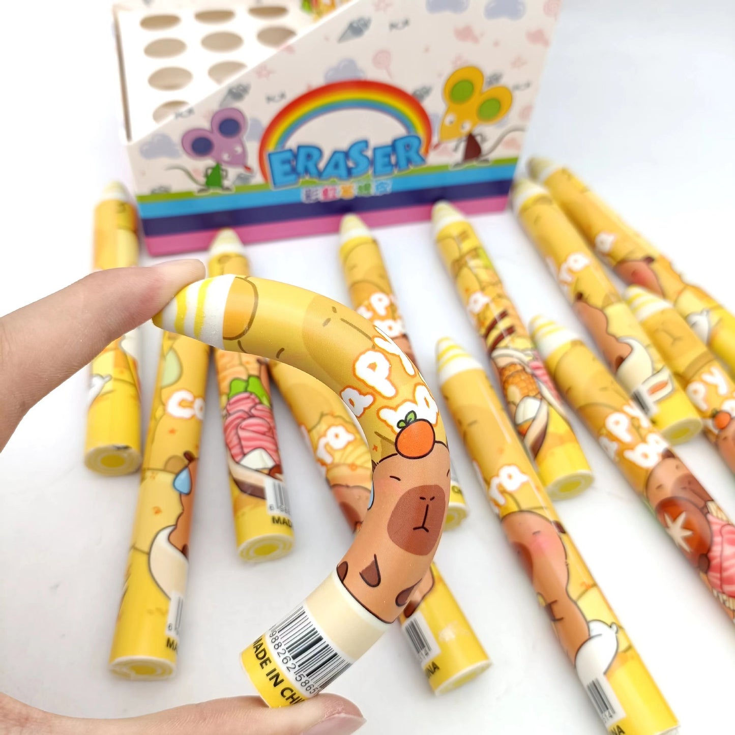Capybara Pencil Shape Eraser