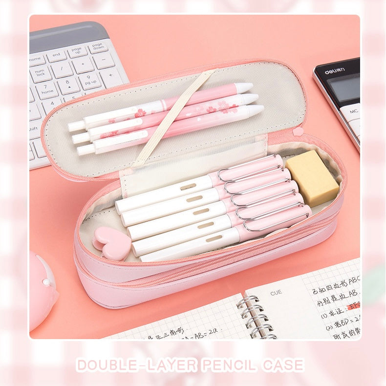 Kawaii Double Layer Pencil Case