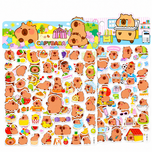 Capybara Puffy Sticker