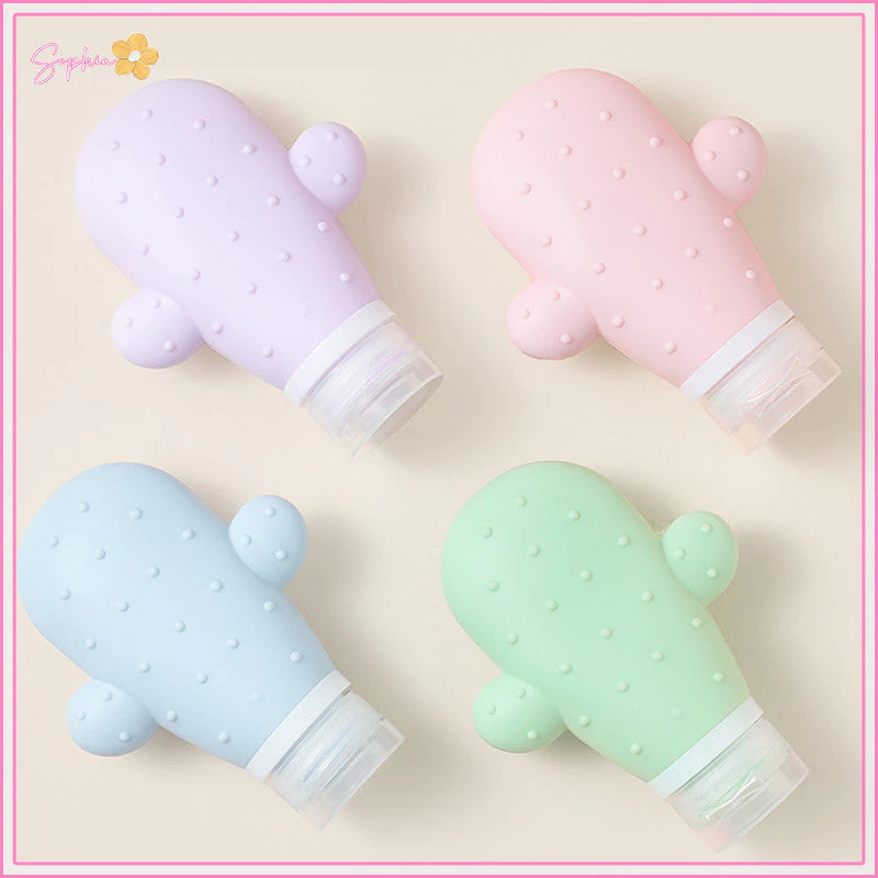 Silicone Cactus Portable Travel Bottle