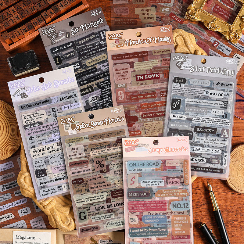 Retro Sticker Kit (6pcs)