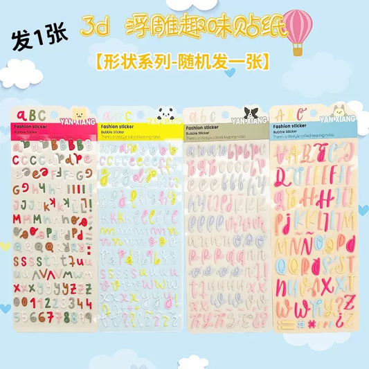 Kawaii Alphabet Sticker