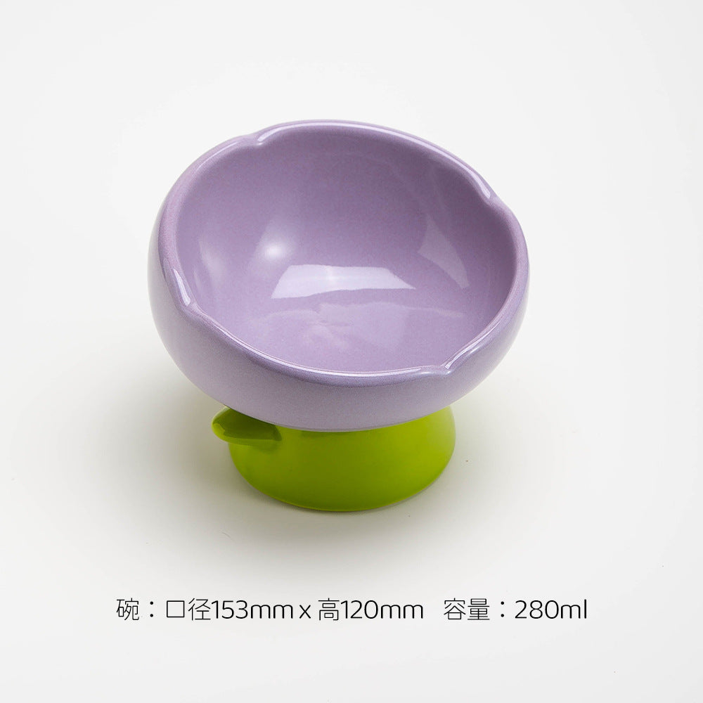 Tulip Cat Bowl