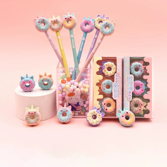 Donut Eraser 3pcs Pack