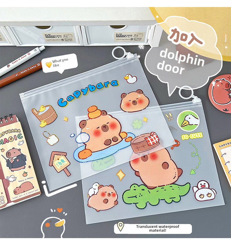 Capybara A4 Zip Folder