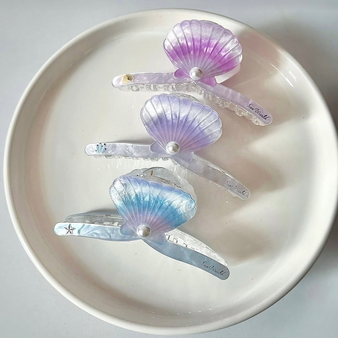 Shell Hair Clips