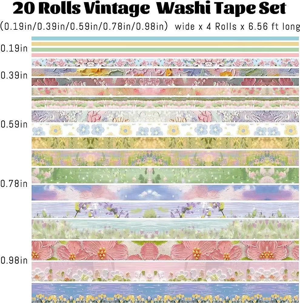 VINATGE journaling Washitape Box