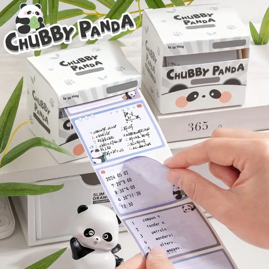 Panda Peel Off Sticky Note Roll