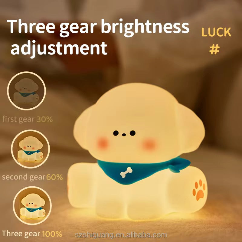 Cute Puppy Silicone Lamp
