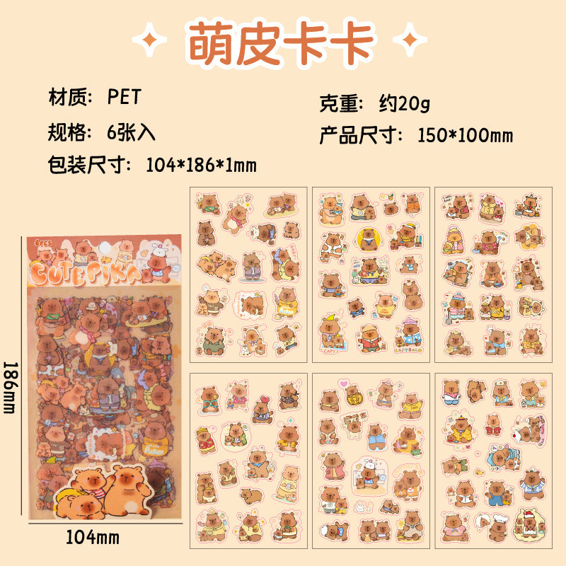 Capybara Deco Stickers