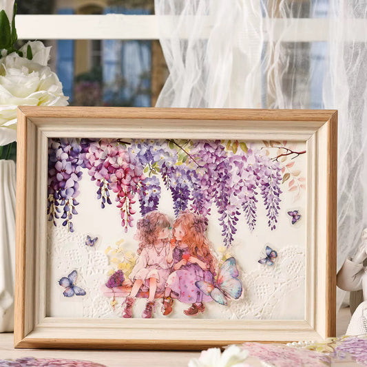 Floral Deco Stickers 20 Pcs