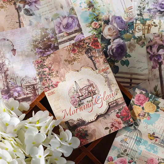 Vintage Scrapbook Paper Book