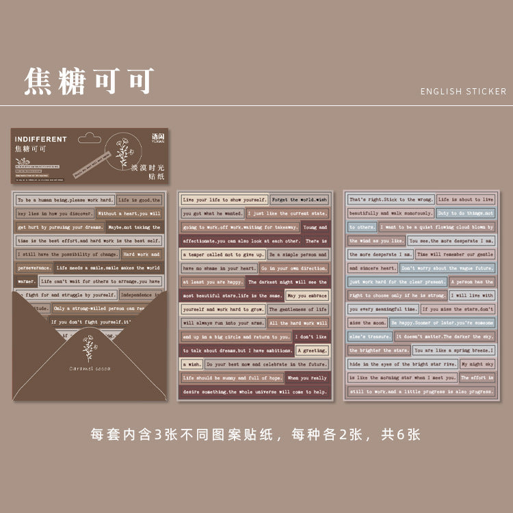 Journaling Peel Off Stickers