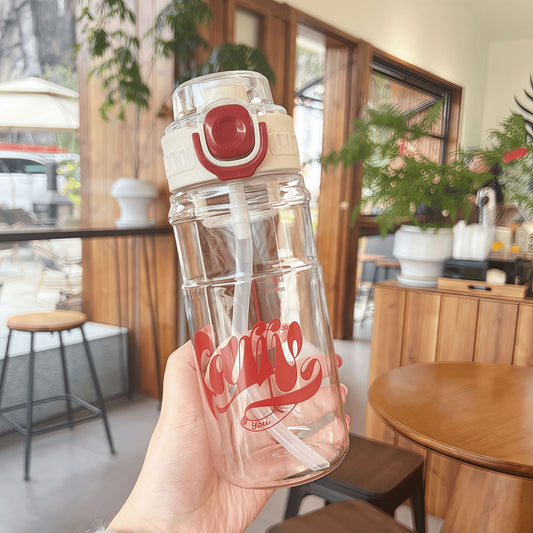 AquaBlush Plastic Water Bottle