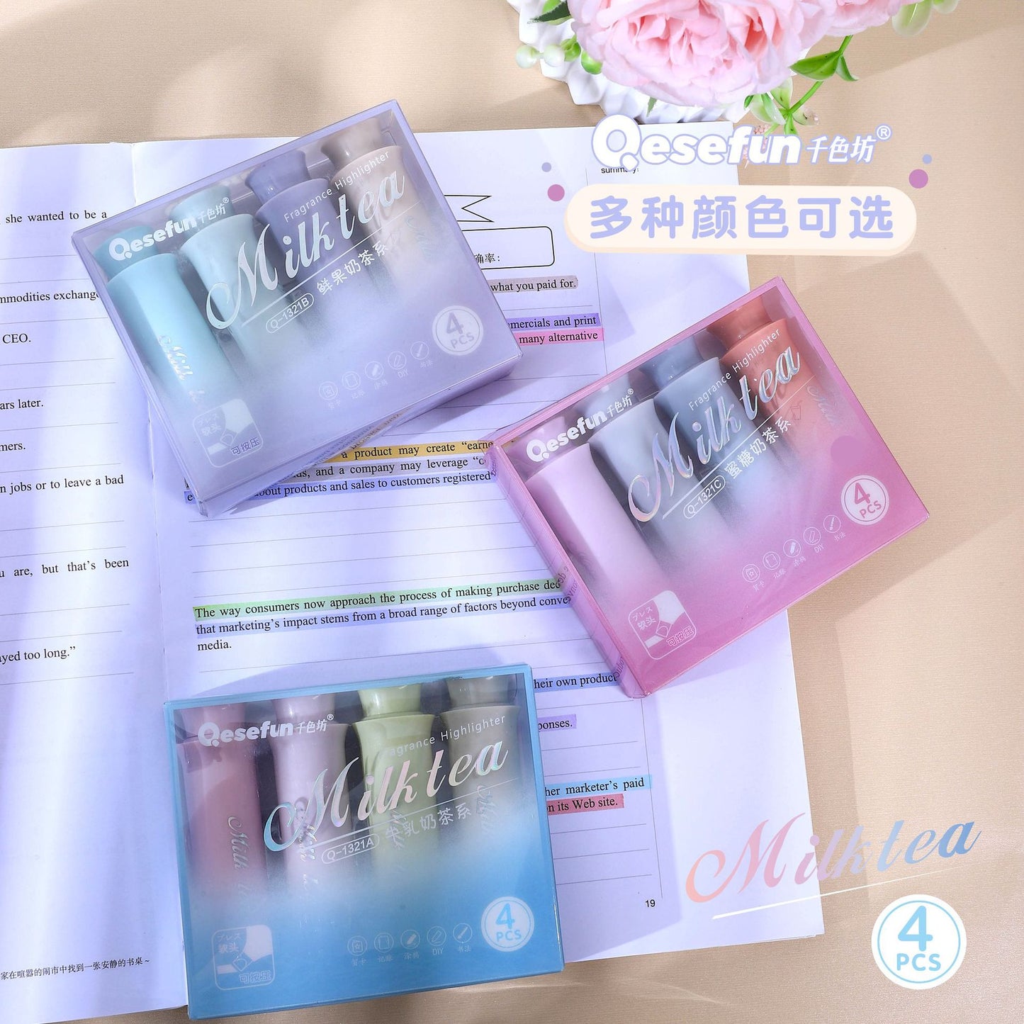 Fragrance Milk Tea Highlighters