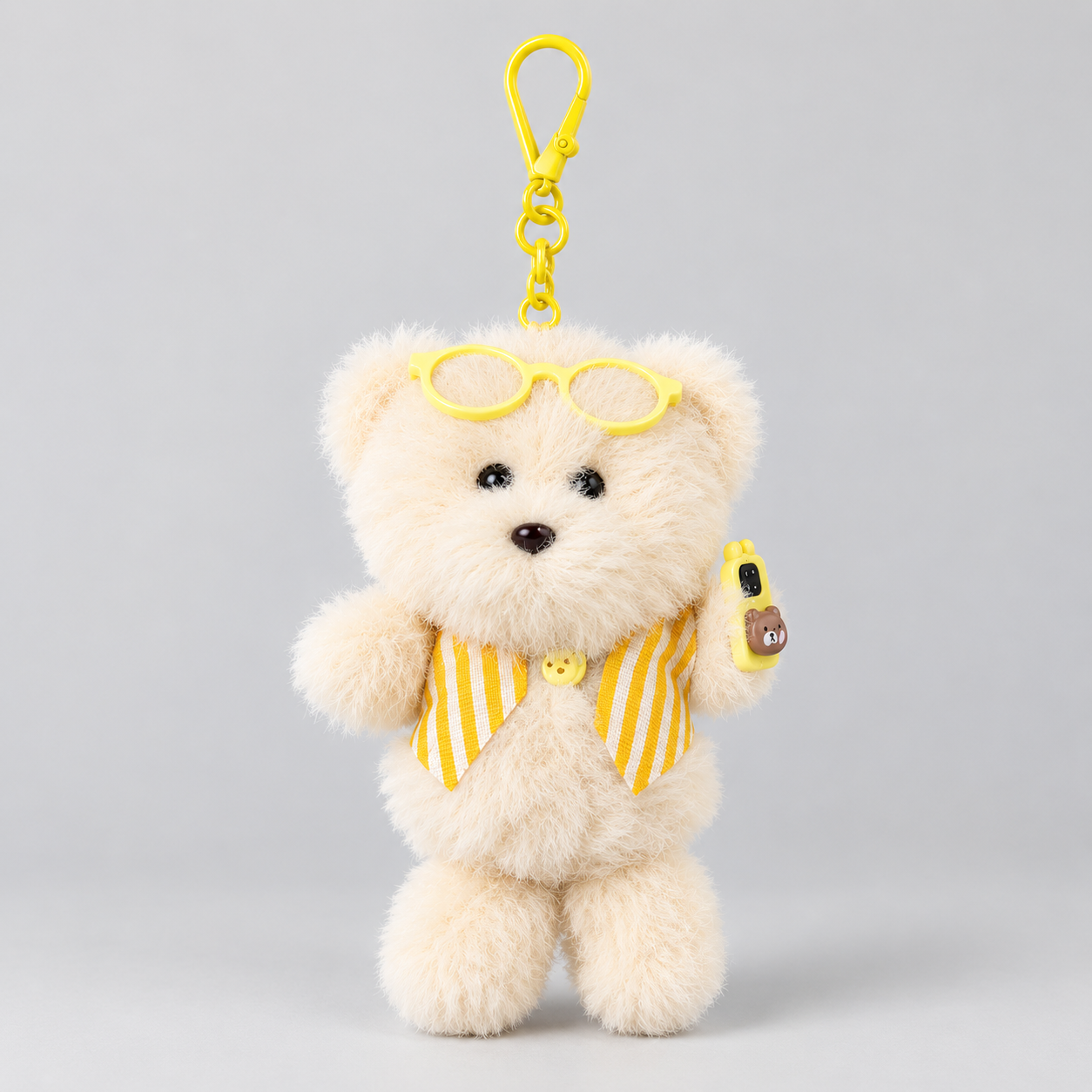 Puffy Bear Keychain