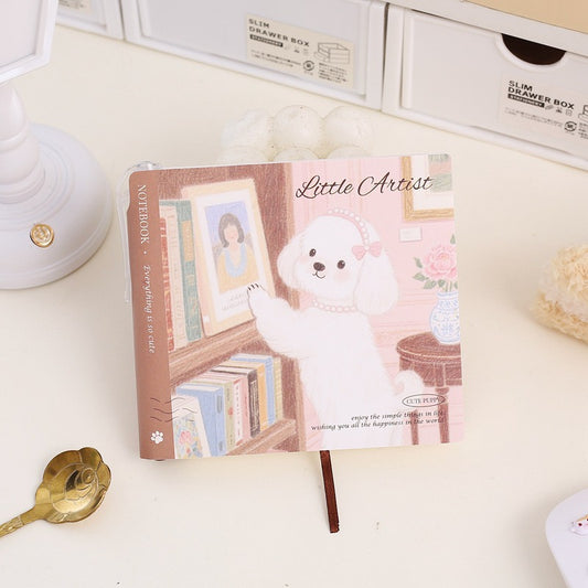 Pearl Puppy Mini Embossed Notebook