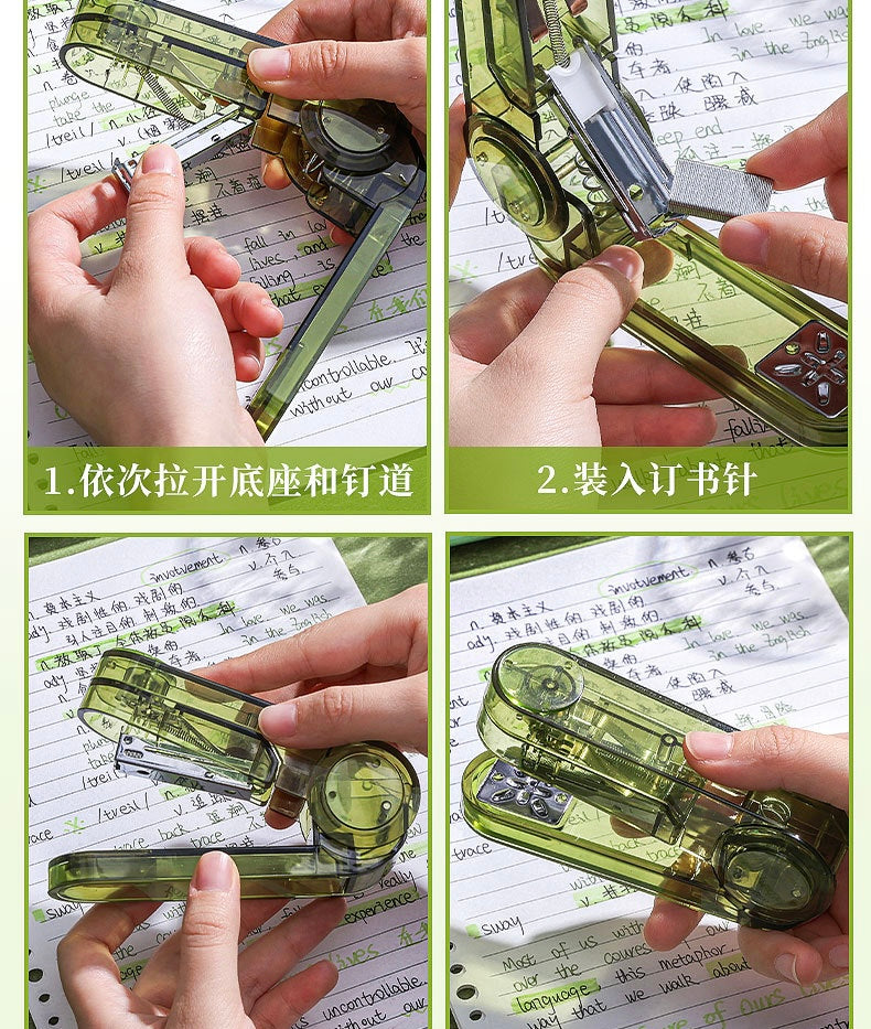 Transparent Stapler (360 Degree Rotary)