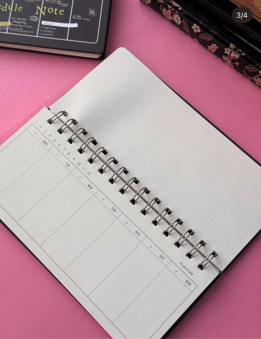 Weekly Schedule Note